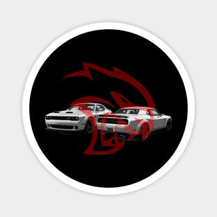 Challenger HellCat Redeye SilverBurn Magnet